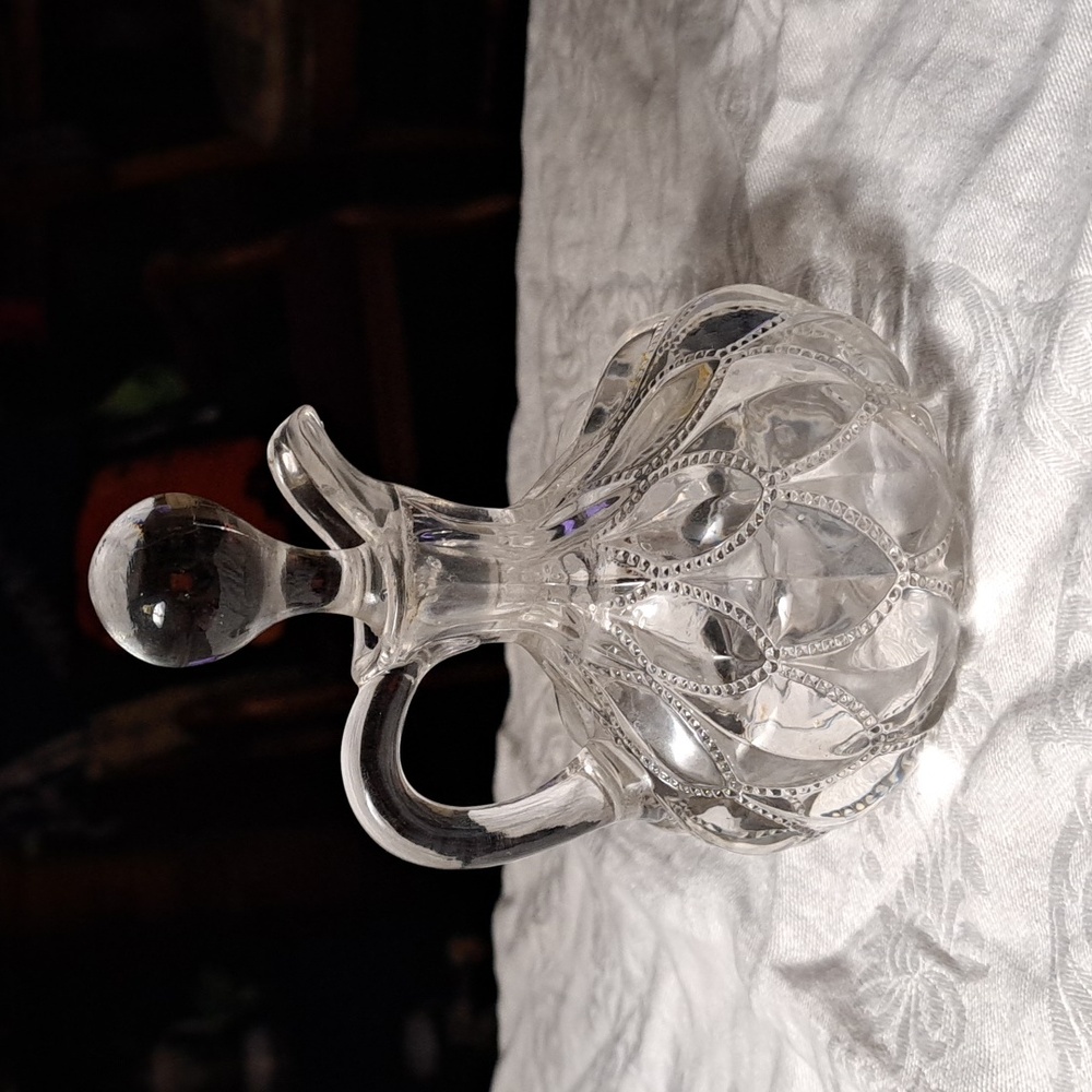 Vintage Fostoria Clear Glass Cruet